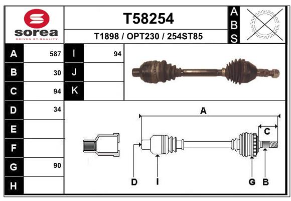 Transmission (Cardan) SEEAC OPT230