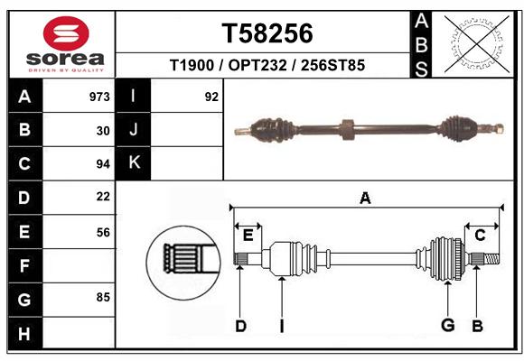 Transmission (Cardan) SEEAC OPT232