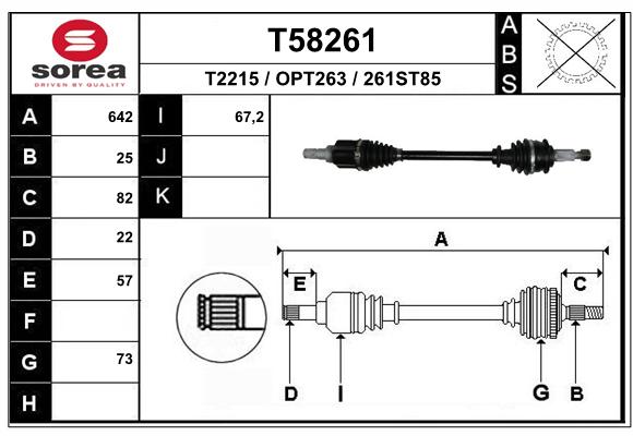 Transmission (Cardan) SEEAC OPT263