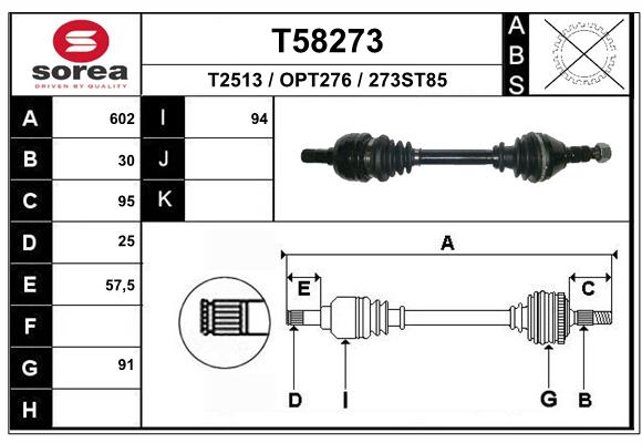 Transmission (Cardan) SEEAC OPT276