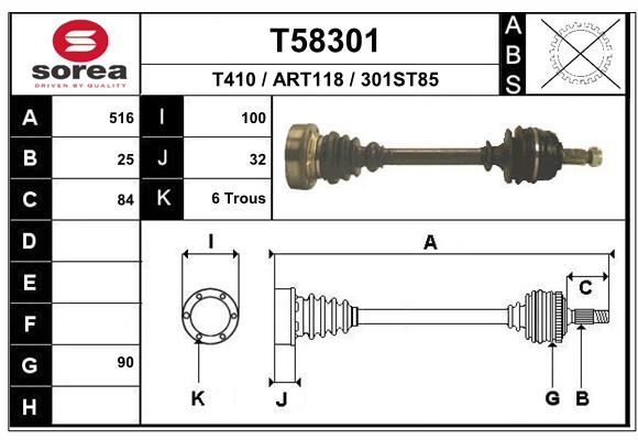 Transmission (Cardan) SEEAC ART118