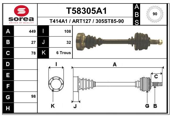 Transmission (Cardan) SEEAC ART127