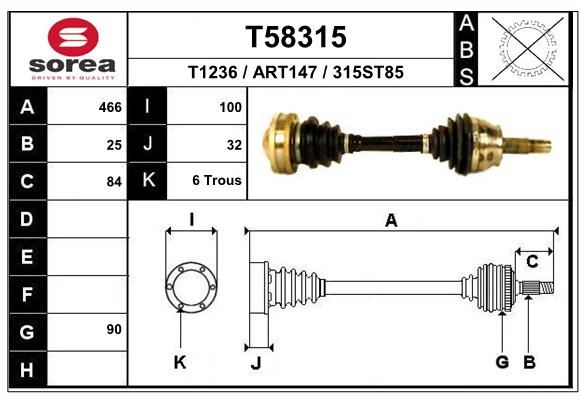 Transmission (Cardan) SEEAC ART147