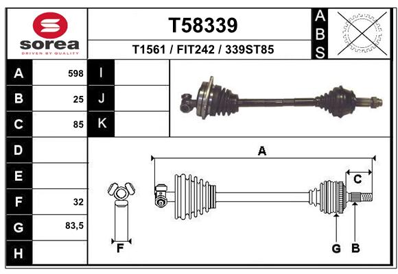 Transmission (Cardan) SEEAC FIT242