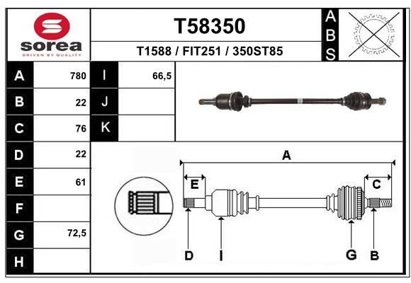 Transmission (Cardan) SEEAC FIT251