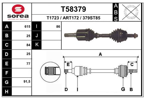 Transmission (Cardan) SEEAC ART172