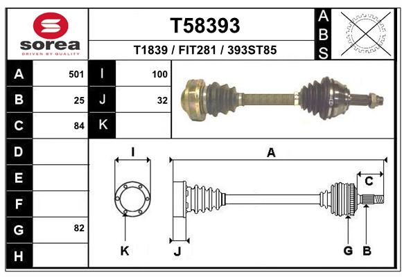 Transmission (Cardan) SEEAC FIT281