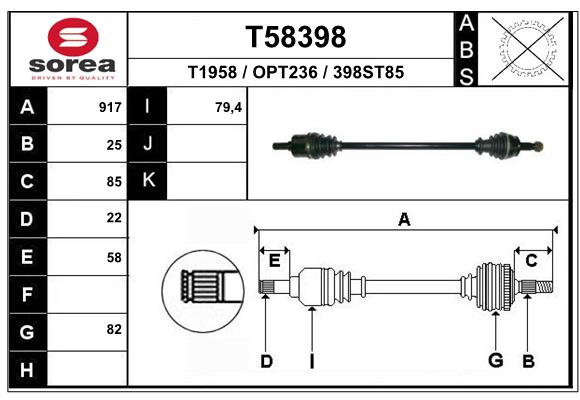 Transmission (Cardan) SEEAC OPT236