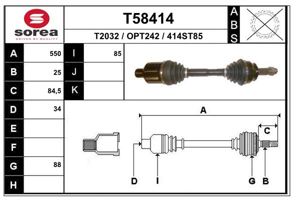 Transmission (Cardan) SEEAC OPT242