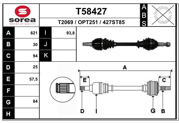 Transmission (Cardan) SEEAC OPT251