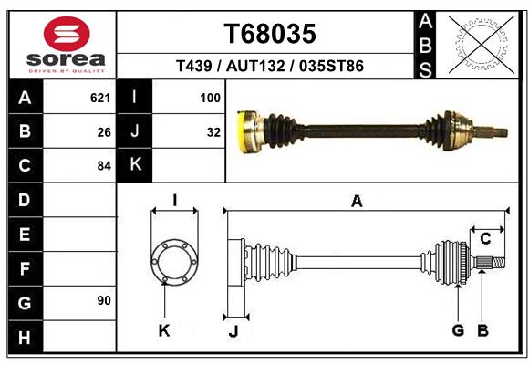 Transmission (Cardan) SEEAC AUT132