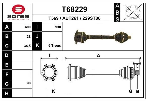 Transmission (Cardan) SEEAC AUT261