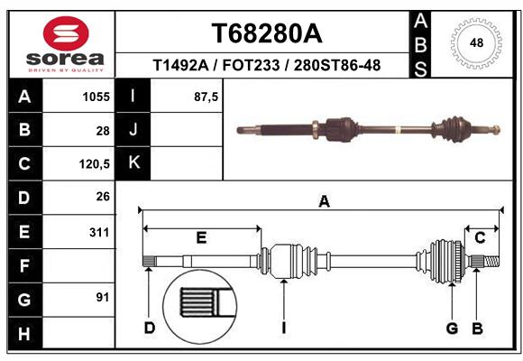 Transmission (Cardan) SEEAC FOT233