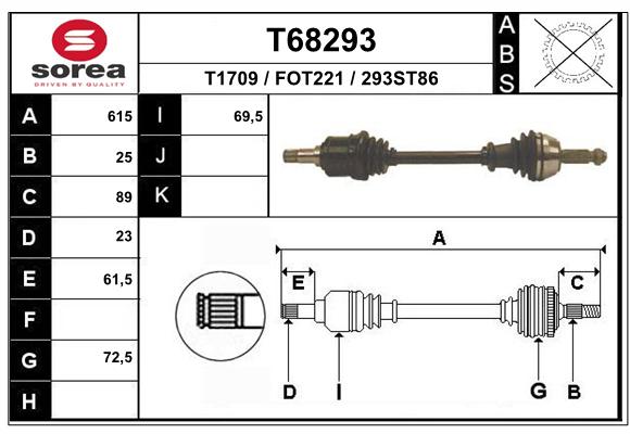 Transmission (Cardan) SEEAC FOT221