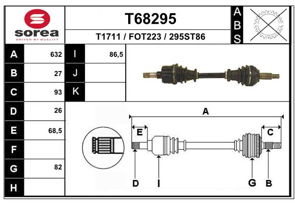 Transmission (Cardan) SEEAC FOT223