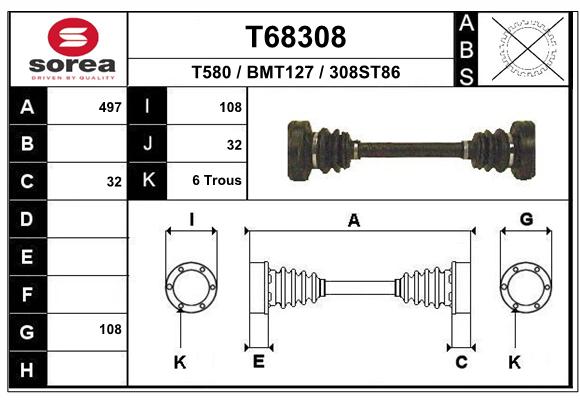 Transmission (Cardan) SEEAC BMT127