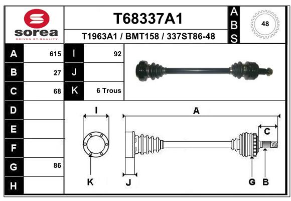 Transmission (Cardan) SEEAC BMT158