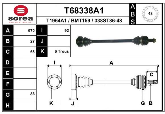 Transmission (Cardan) SEEAC BMT159