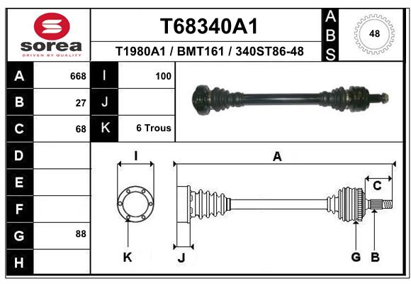 Transmission (Cardan) SEEAC BMT161