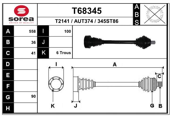 Transmission (Cardan) SEEAC AUT374