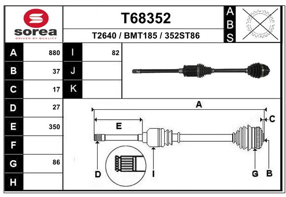 Transmission (Cardan) SEEAC BMT185