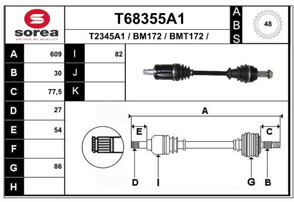 Transmission (Cardan) SEEAC BMT172