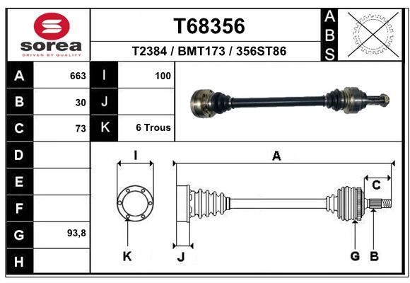 Transmission (Cardan) SEEAC BMT173