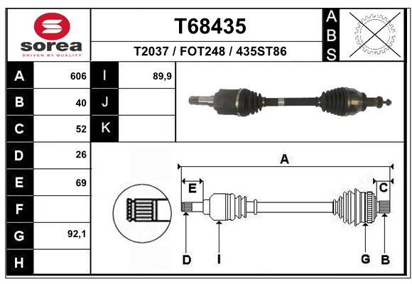 Transmission (Cardan) SEEAC FOT248