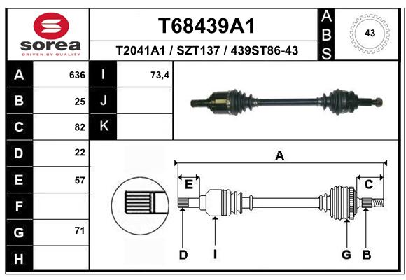 Transmission (Cardan) SEEAC SZT137