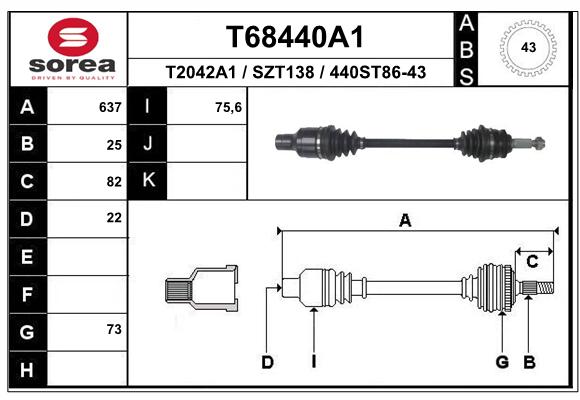 Transmission (Cardan) SEEAC SZT138