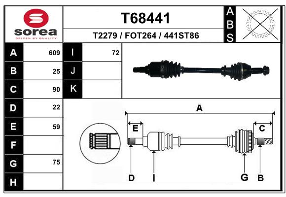 Transmission (Cardan) SEEAC FOT264