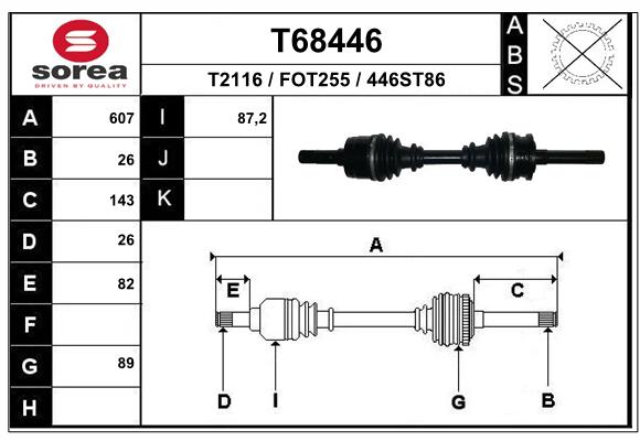 Transmission (Cardan) SEEAC FOT255