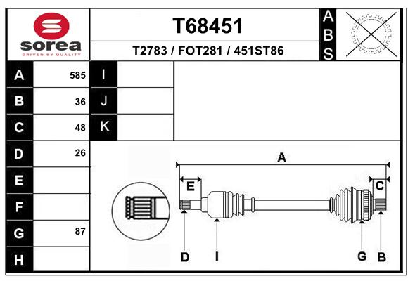 Transmission (Cardan) SEEAC FOT281