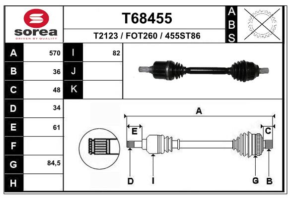 Transmission (Cardan) SEEAC FOT260