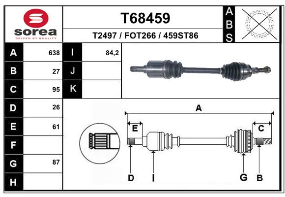 Transmission (Cardan) SEEAC FOT266