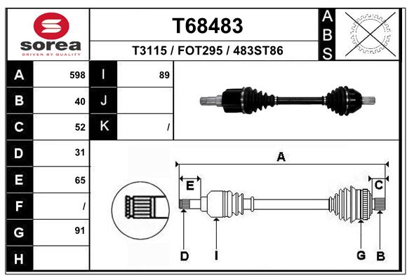 Transmission (Cardan) SEEAC FOT295