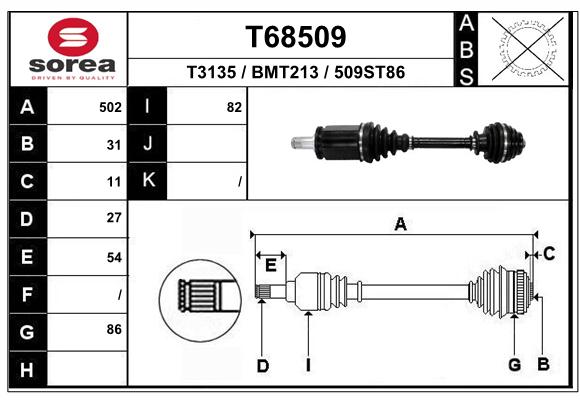 Transmission (Cardan) SEEAC BMT213