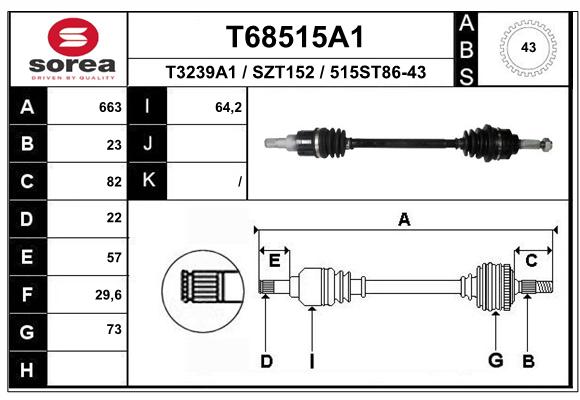 Transmission (Cardan) SEEAC SZT152