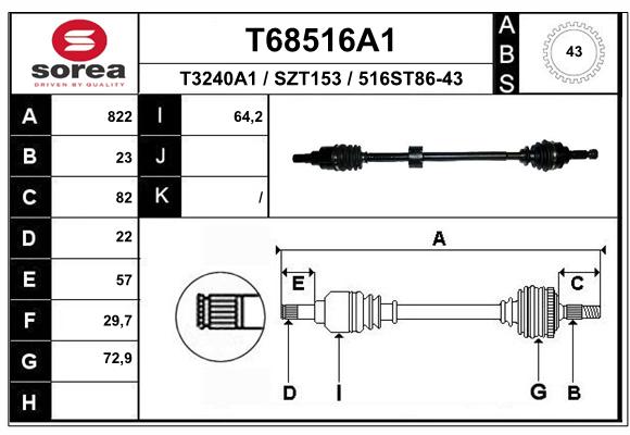 Transmission (Cardan) SEEAC SZT153