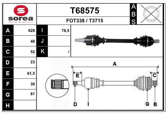 Transmission (Cardan) SEEAC FOT338