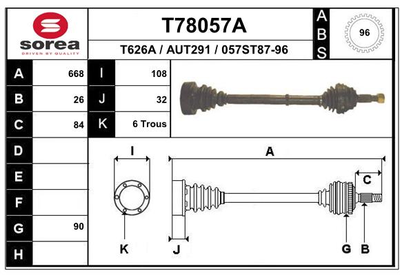 Transmission (Cardan) SEEAC AUT291