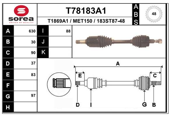 Transmission (Cardan) SEEAC MET150