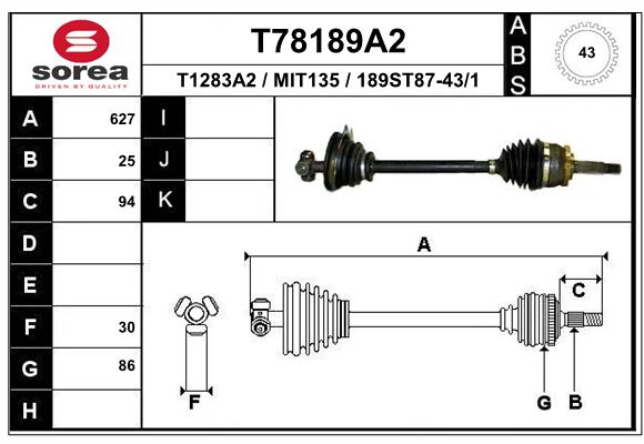 Transmission (Cardan) SEEAC MIT135