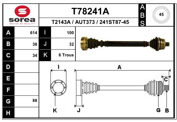 Transmission (Cardan) SEEAC AUT373