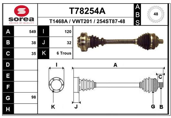 Transmission (Cardan) SEEAC VWT201