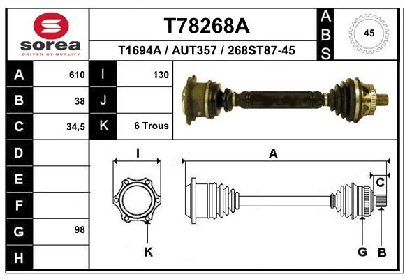 Transmission (Cardan) SEEAC AUT357