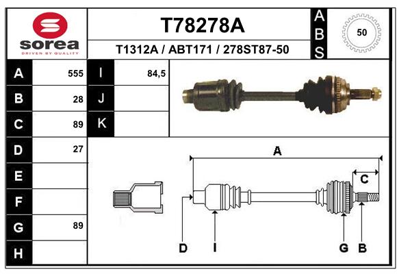 Transmission (Cardan) SEEAC ABT171