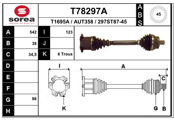 Transmission (Cardan) SEEAC AUT358