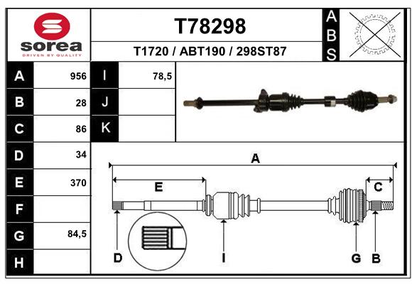 Transmission (Cardan) SEEAC ABT190