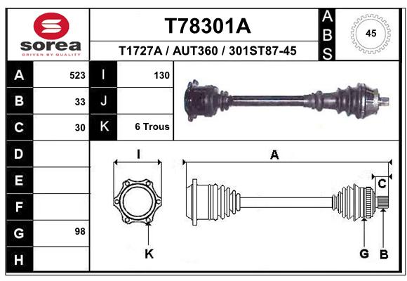 Transmission (Cardan) SEEAC AUT360